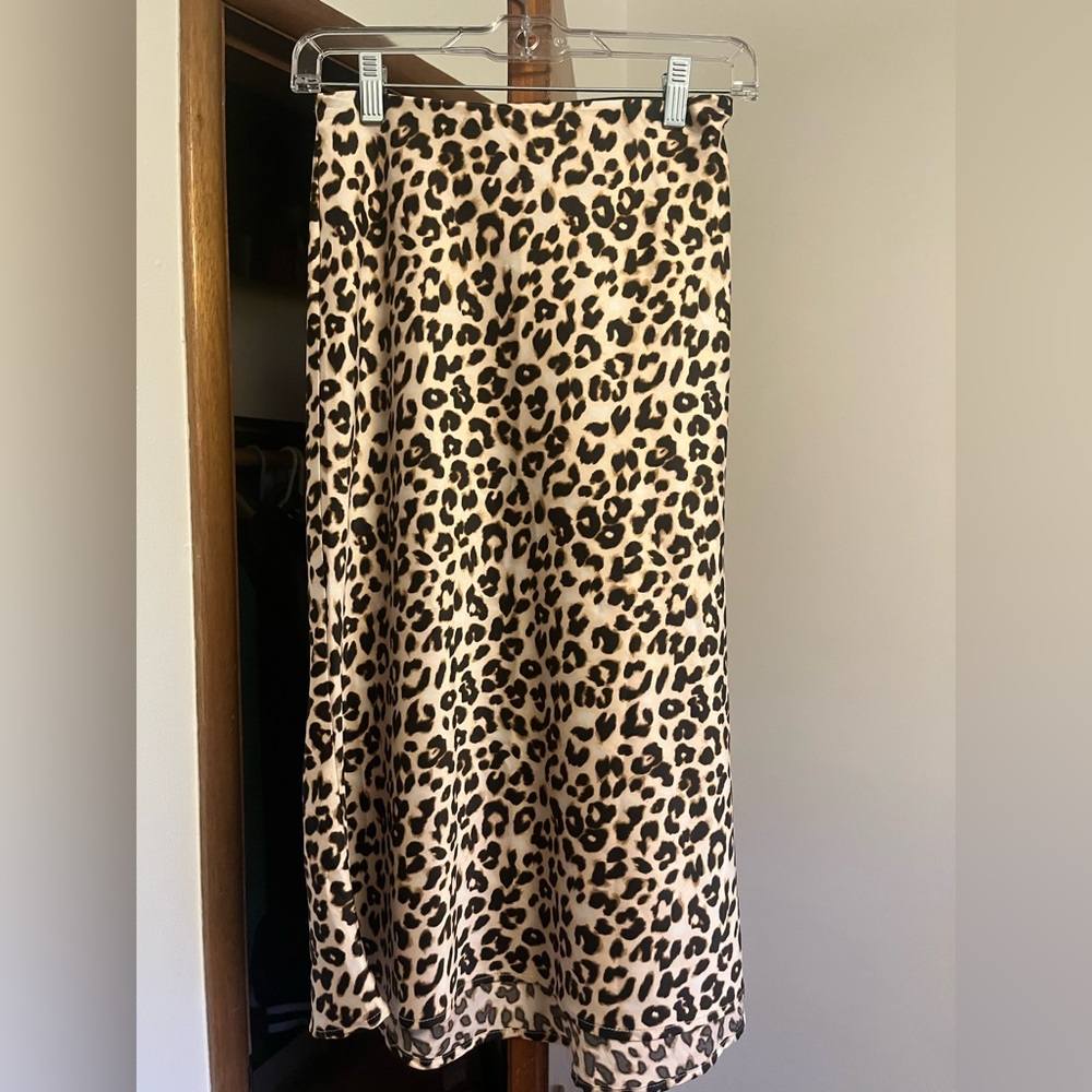 Audrey 3+1 Leopard Print Skirt